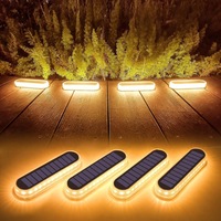 4-Pack Solar Deck Lights, LED Garden Solar Step Lights Waterproof for Steps Driveway Pathway Lighting
