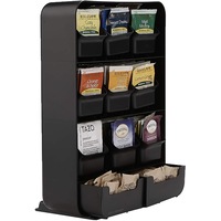 9 Drawer Tea Bag and Accessory Holder, Food Storage Organizer Container Box for Tea Bags, Coffee, Snacks, Sugar, Sweeteners, and Small Packets