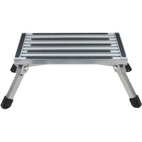 Aluminum Folding Platform Steps RV Step Stool with Anti-Slip Surface And Rubber Feet