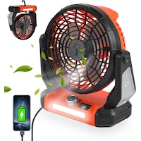 Camping Fan Tent Fan Desk Mini Portable US Rechargeable Battery Fan Electric Pram Fan for Stroller Room Table Travel Home