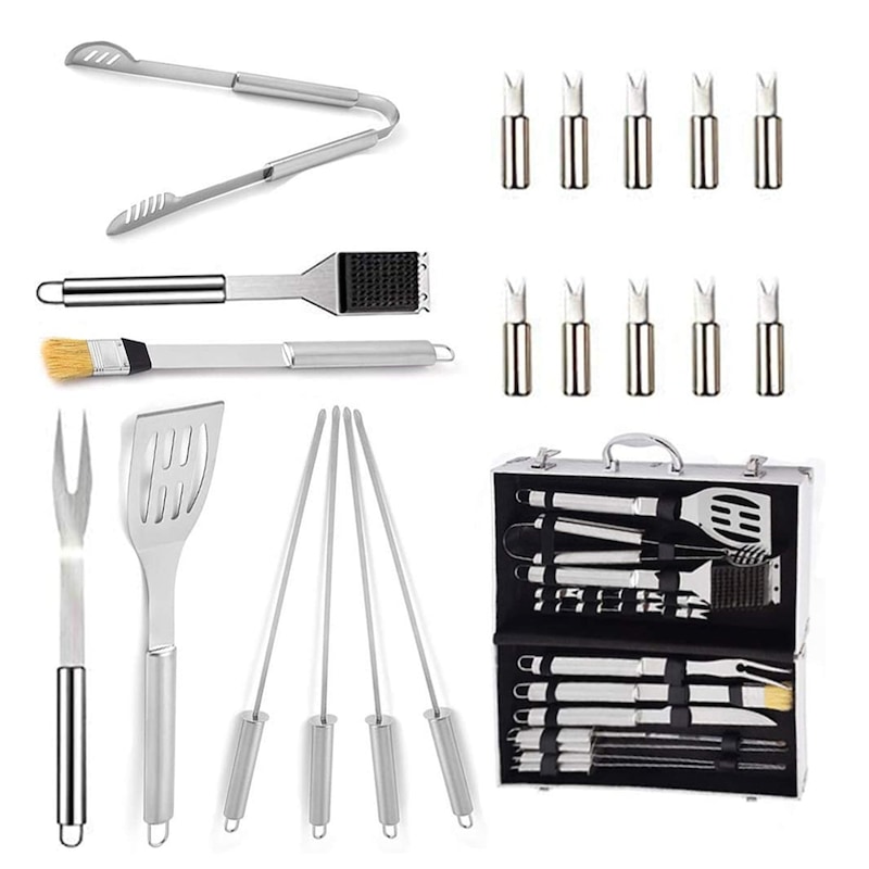 Buy Stainless Steel Bbq Tool Set,barbecue Grill Tool Set, 18 Piece Bbq 