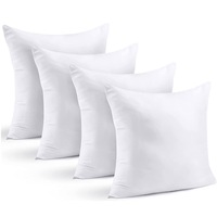 Cushion Insert - Bed and Couch Pillows - Indoor Decorative Pillows (Pack of 4)