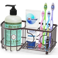 Multi-Functional Toothbrush Holder 6 Slots, Bathroom Accessories Organizer