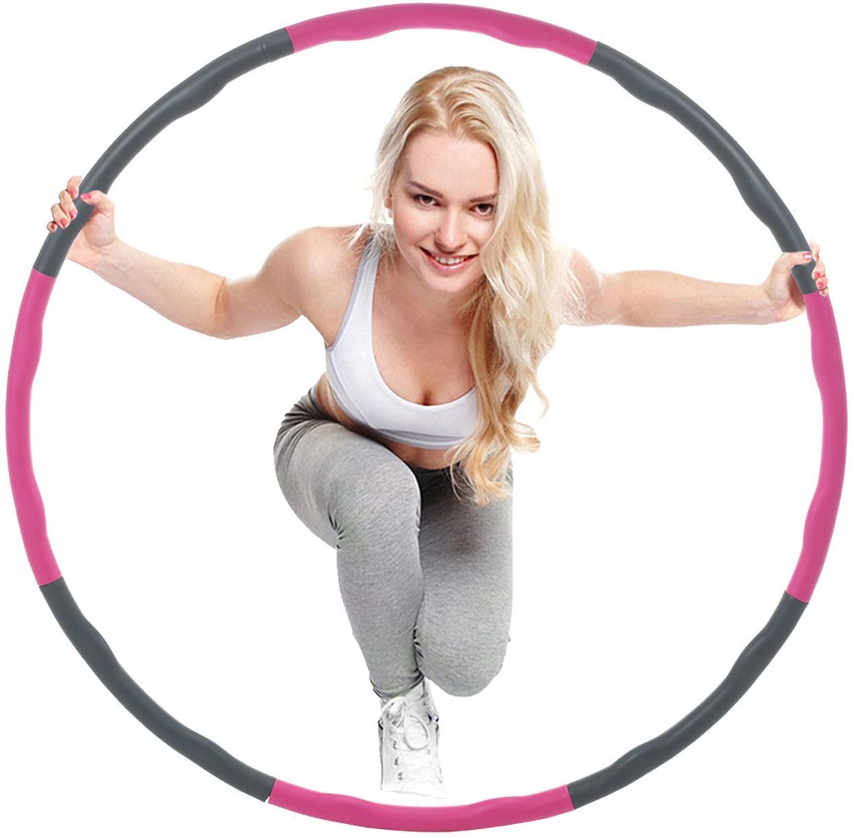 Adult Detachable Hula Hoop Fitness for Weight Loss, Counting Hoola Hoop Waist Trainer