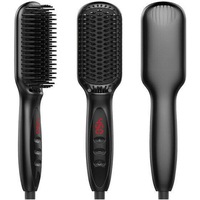 Hair Straightening Brush for Women and Men, Adjustable Temperatures Anti-Scald