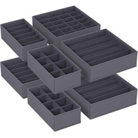 Underwear Organiser, Wardrobe Storage Box, Fabric Boxes Storage（Set of 8）