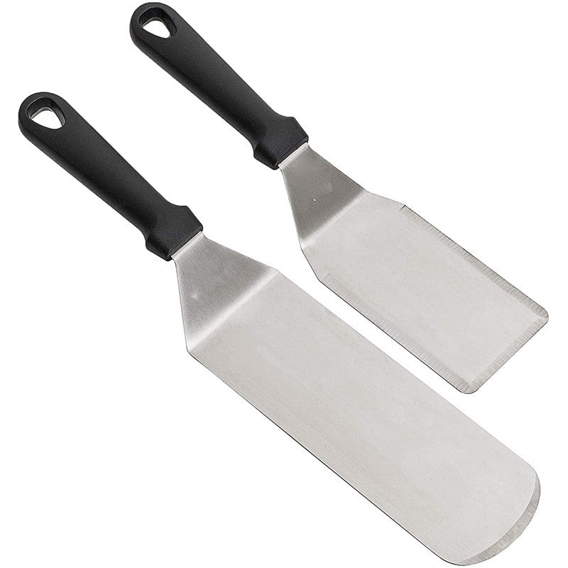 Buy Metal Stainless Steel Spatula Set Griddle Scraper and Pancake