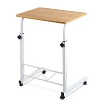 Mobile Laptop Desk Adjustable Height 360°Rotation For Home Office