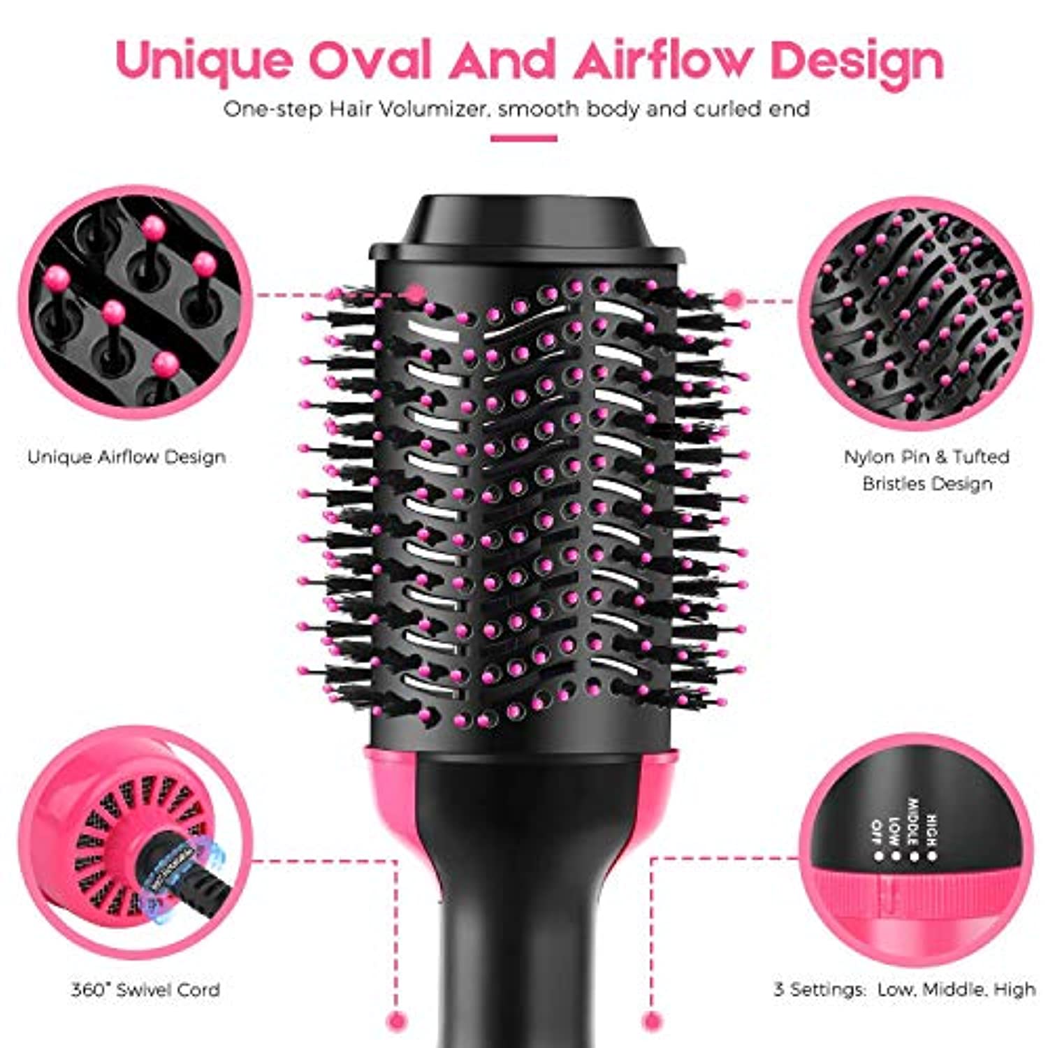 3 in 1 hair dryer and volumizer