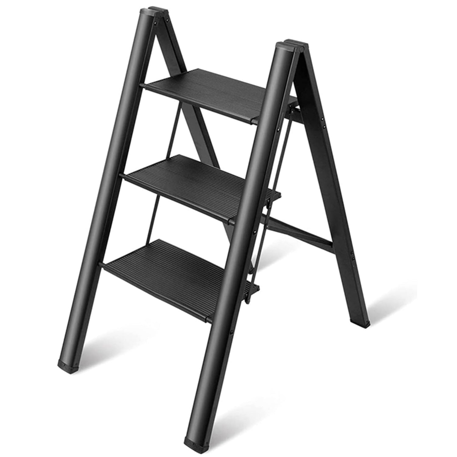 3 Step Folding Ladder LightweightAluminum Stools for Household Office Painting Unbranded Australia