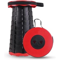 Portable Folding Stool, Telescopic Camping Stools Lightweight Chair Seat for Outdoor Camping BBQ Fishing Hiking Gardening Indoor