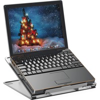 Mesh Ventilated Adjustable Laptop Stand, Black
