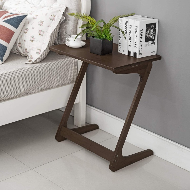 Sofa Table TV Tray End Table Laptop Desk Side Table Snack Tray for Bedside Couch Sofa Eating