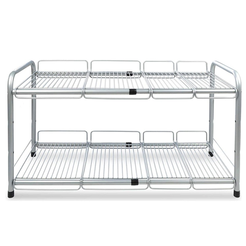 Buy 2 Tier Under Sink Expandable Shelf Organizer, Storage Rack MyDeal