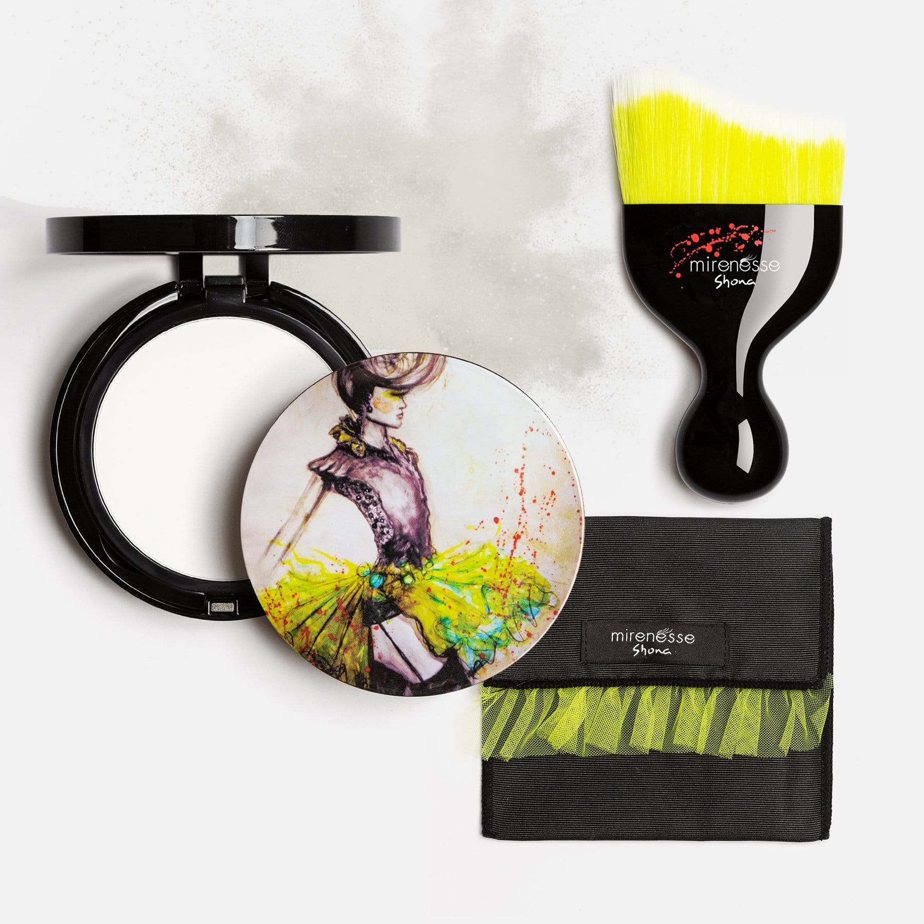 Pr Kit-Invisible Powder + Kabuki Brush Shona Collection