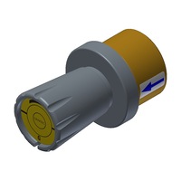 Gentec DURALAB - Laboratory Fittings Front Control Water Valve (Hot and cold indicator NOT included) Supplied with Male nipple loctited.