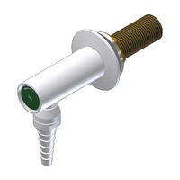 Gentec DURALAB - Laboratory Fittings Laboratory Wall / Bench Mounted Outlet with Tube Nozzle (Indicators not included)
