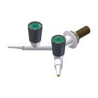 Gentec DURALAB - Laboratory Fittings Laboratory Wall Mounted 2 way 90 Deg Control W/tube Nozzle