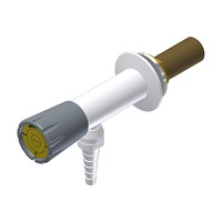 Gentec DURALAB - Laboratory Fittings Laboratory Wall Mounted Angle Tap Control W/tube Nozzle - Compressed Gases