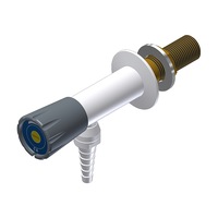 Gentec DURALAB - Laboratory Tapware Wall Mounted Laboratory Angle Tap with Detachable Tube Nozzle - Compressed Air