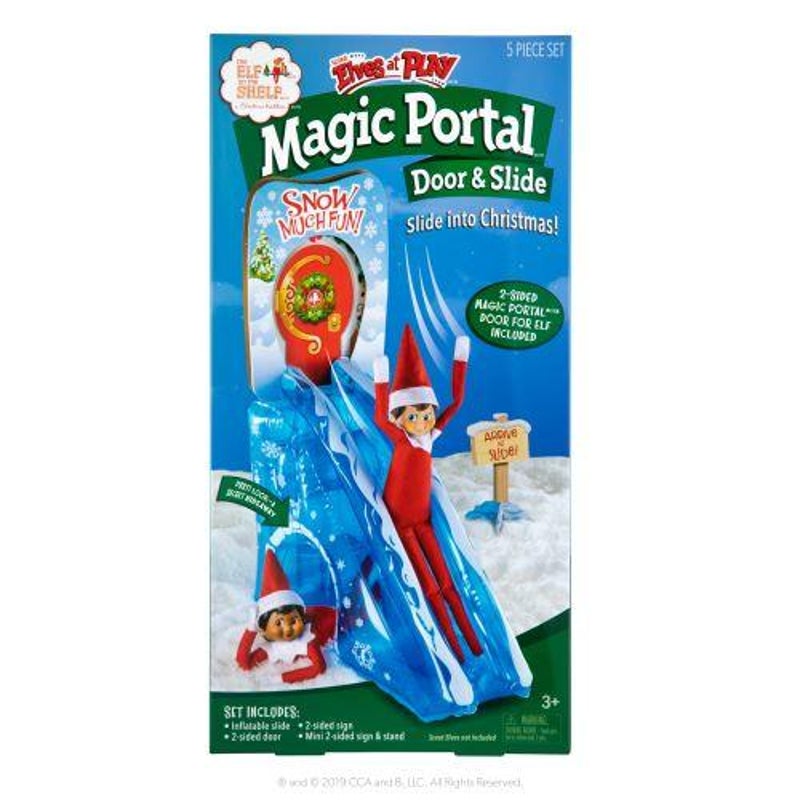 Buy ELF ON THE SHELF ELVES AT PLAY INFLATABLES ELF DOOR AND SLIDE - MyDeal