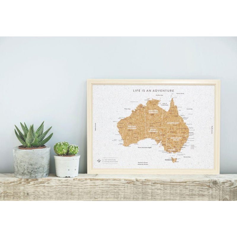 australia map travel board