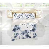 3D Blue Ink Floral Quilt Cover Set Bedding Set Pillowcases 15