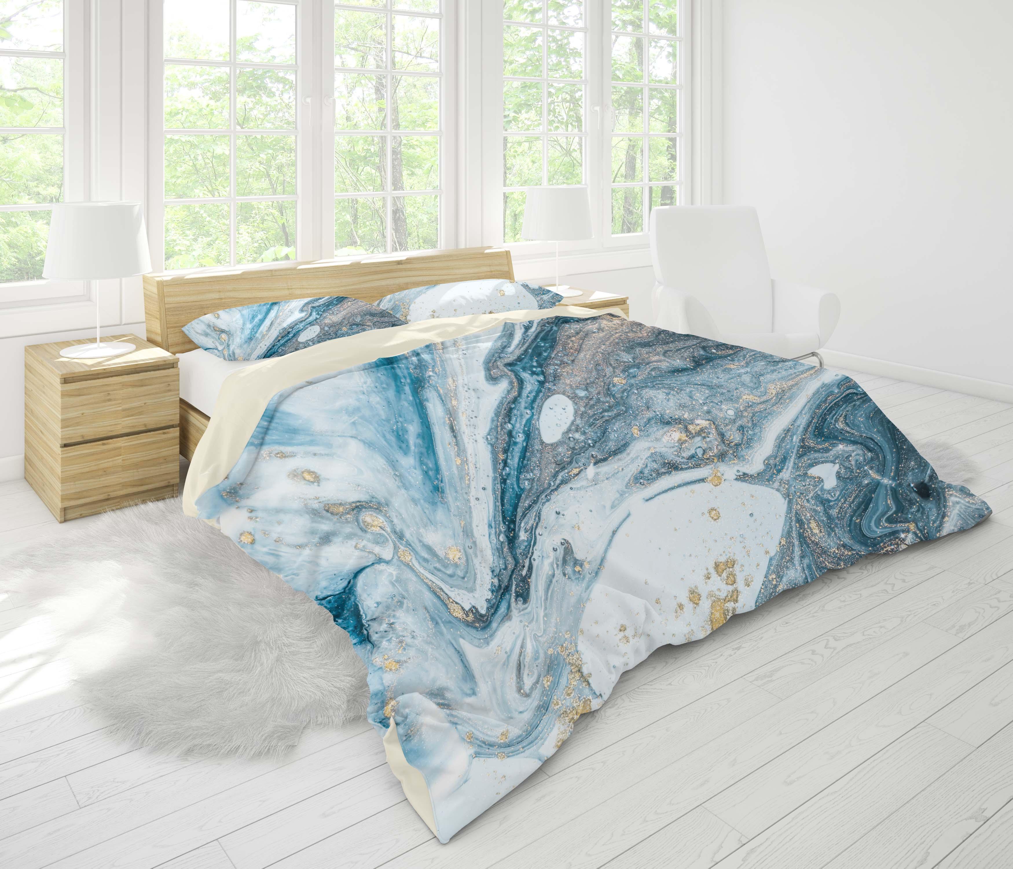 3D Blue Marble Texture Quilt Cover Set Bedding Set Pillowcases 112 ...