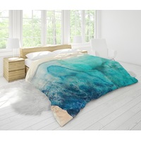 3D Blue Watercolor Quilt Cover Set Bedding Set Pillowcases 109