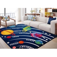 3D Cartoon Solar System Non-Slip Rug Mat 11