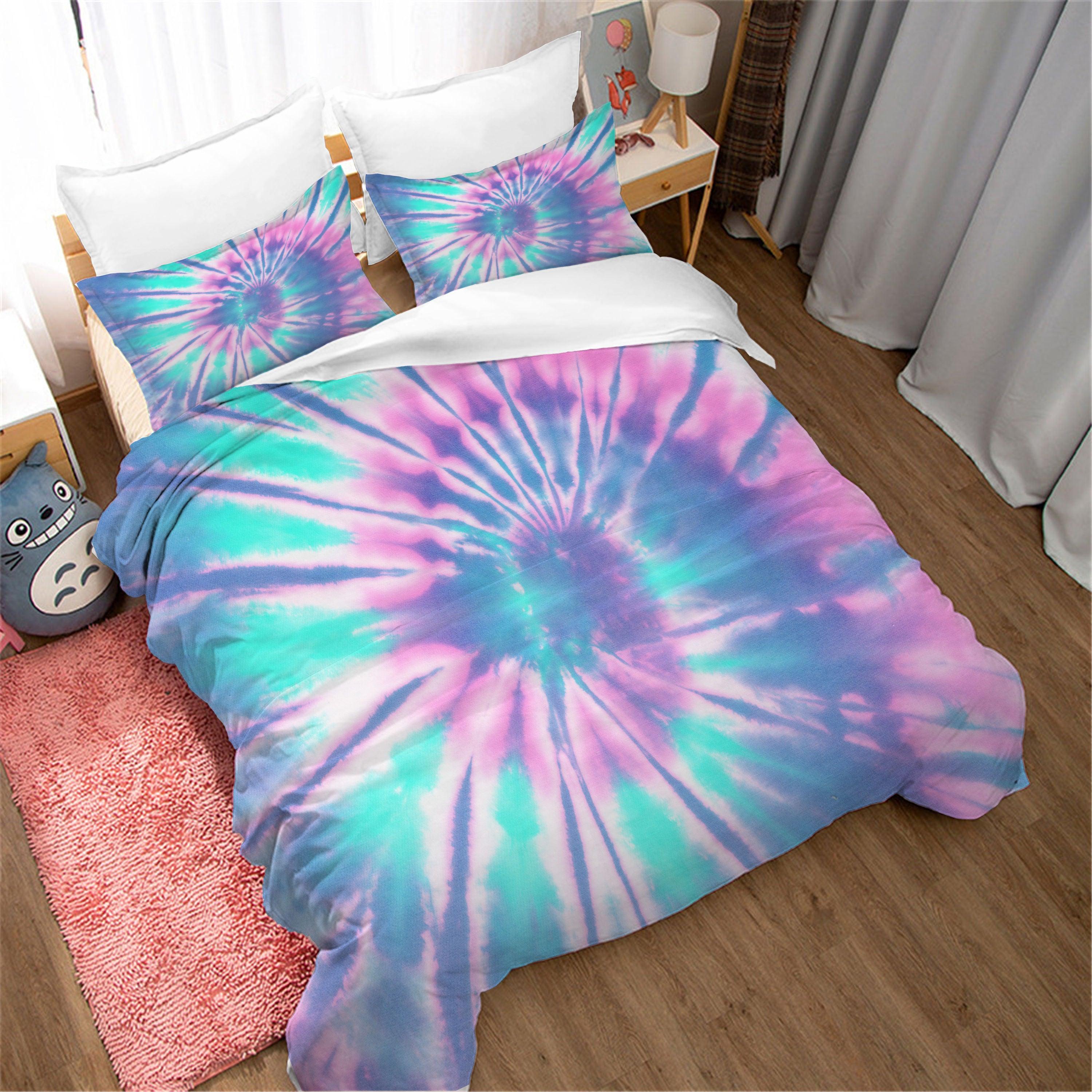 3D Color Tie Dye Quilt Cover Set Bedding Set Duvet Cover Pillowcases 102