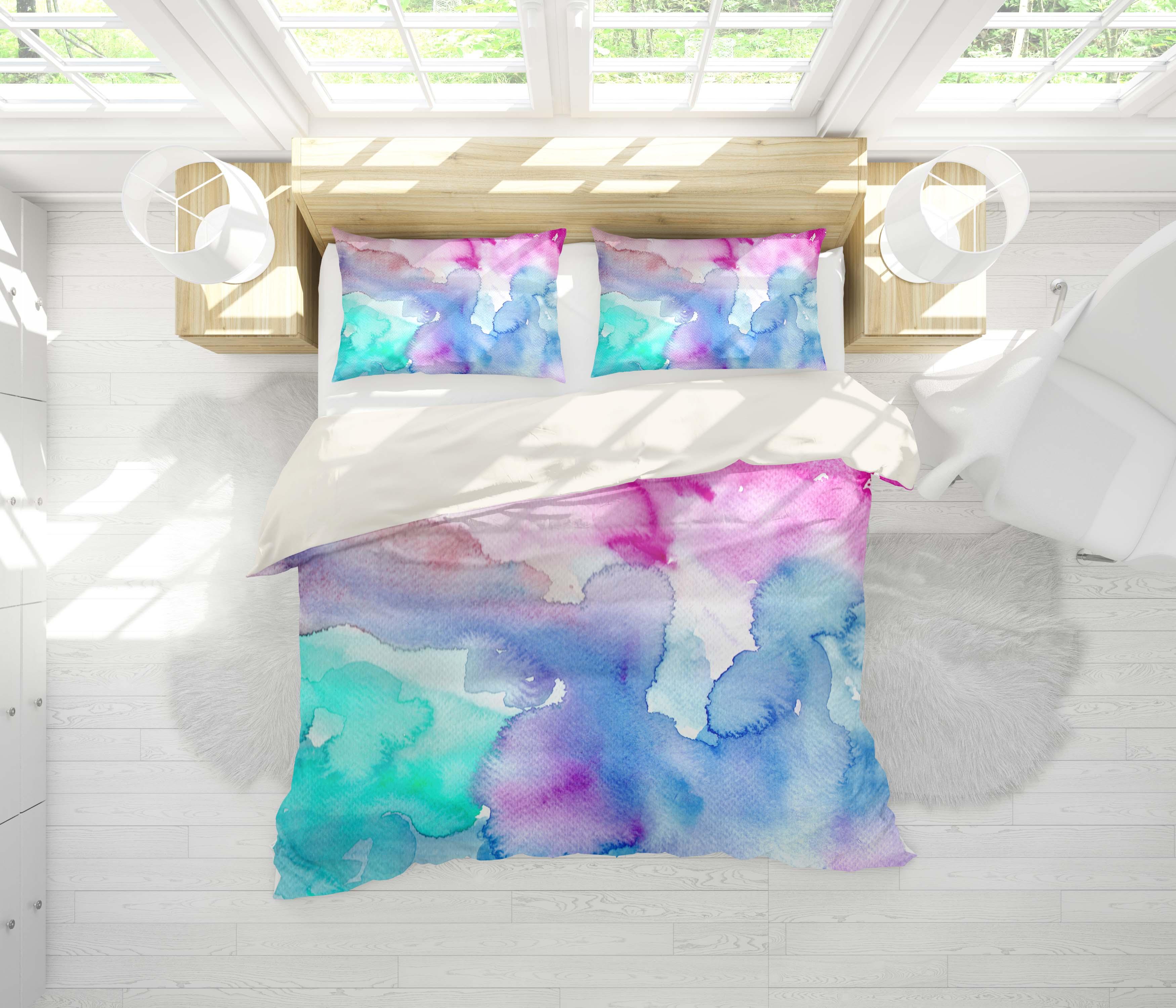 3D Colorful Dye Quilt Cover Set Bedding Set Pillowcases 84
