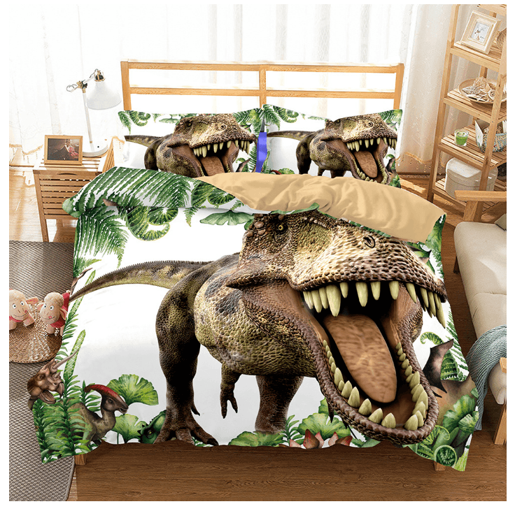 3D Jurassic Dinosaurs Quilt Cover Set Bedding Set Pillowcases 107