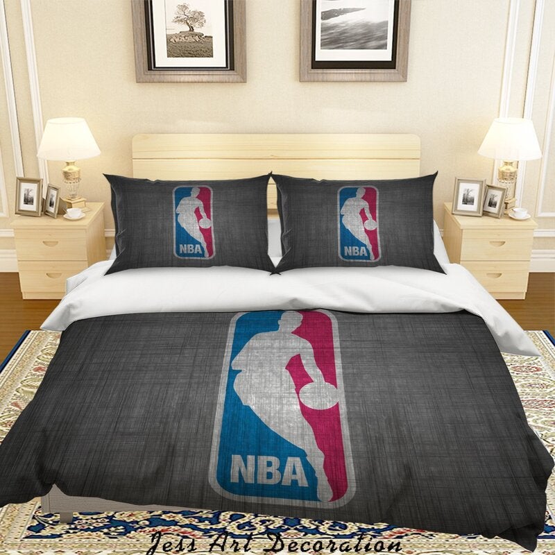 3d Nba Basketball Logo Quilt Cover Set, Ny Giants Twin Bedding Set