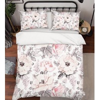 3D Pink Floral Quilt Cover Set Bedding Set Pillowcases 57