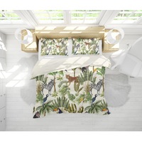 3D Tropical Jungle Animals Quilt Cover Set Bedding Set Pillowcases 176