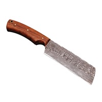Handmade Damascus Steel Knife Stainless Meat Cleaver Knife AMK001