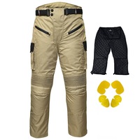 RIDERACT® Men Cordura Waterproof Motorcycle Pant TARZAN Khaki Riding Pant