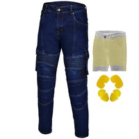 RIDERACT® Road Safe Motorcycle Cargo Jeans for Mens Reinforced with Aramid Fiber