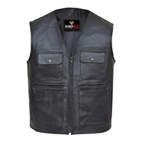 RIDERACT® Men's Hunting Vest - Leather Shooting Vest