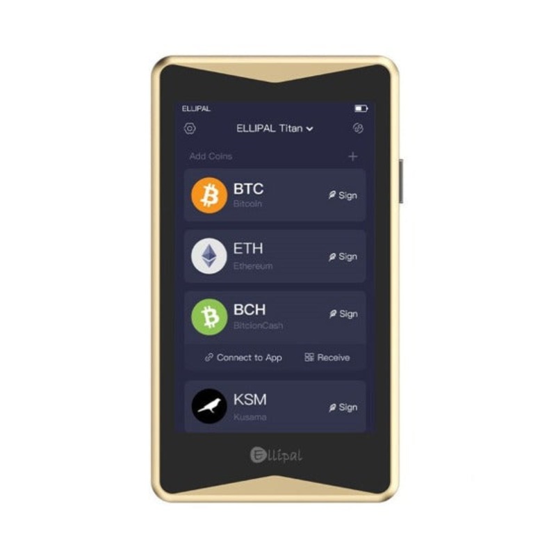 ELLIPAL Titan Crypto Wallet - GOLD Edition - 2301901