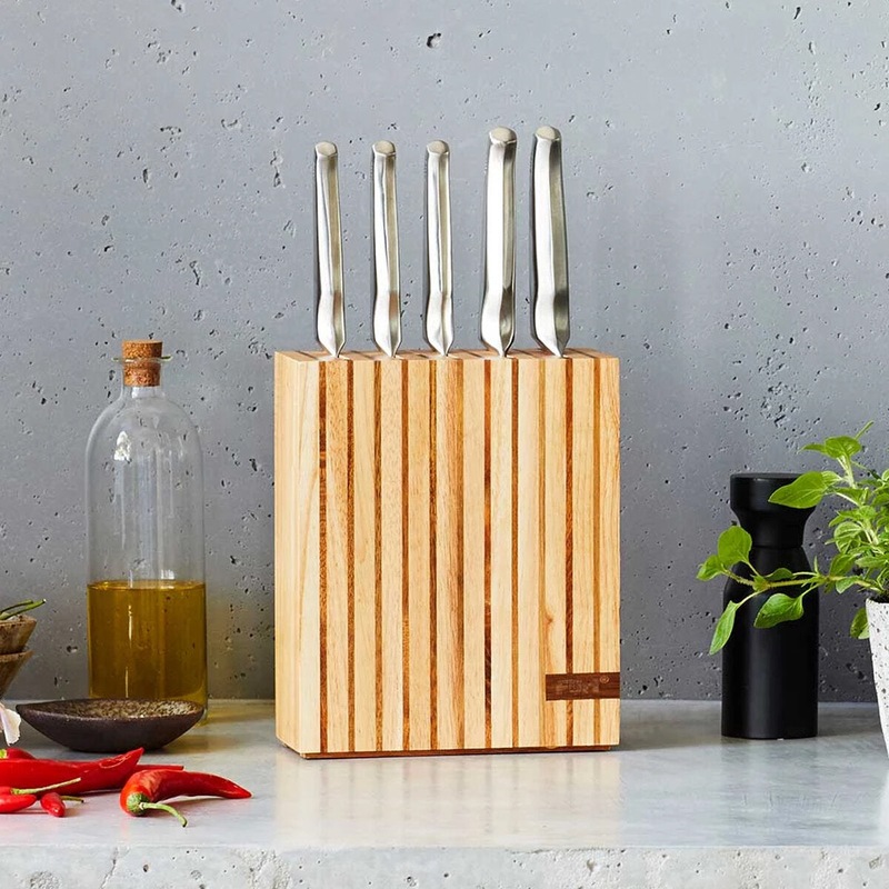 Buy Furi Pro Wood Knife Block Set 7 Pcs MyDeal