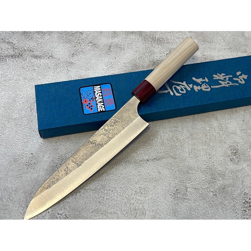 Buy MASAKAGE YUKI Gyuto 210mm Oval Magnolia wood with Red Pakka wood