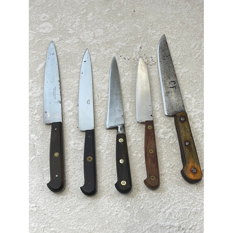 Buy Vintage French Chef Knife Set 5x Made in France 1361 - MyDeal