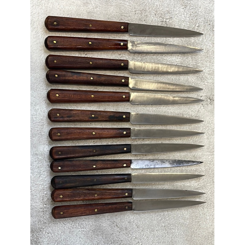 Buy Vintage French Steak Knife Set of 12x Inox Steel Made in France