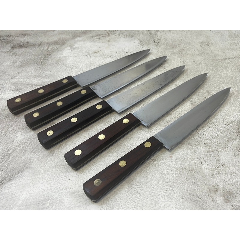 Buy Vintage French Steak Knife Set of 5x Inox Steel Made in France 912