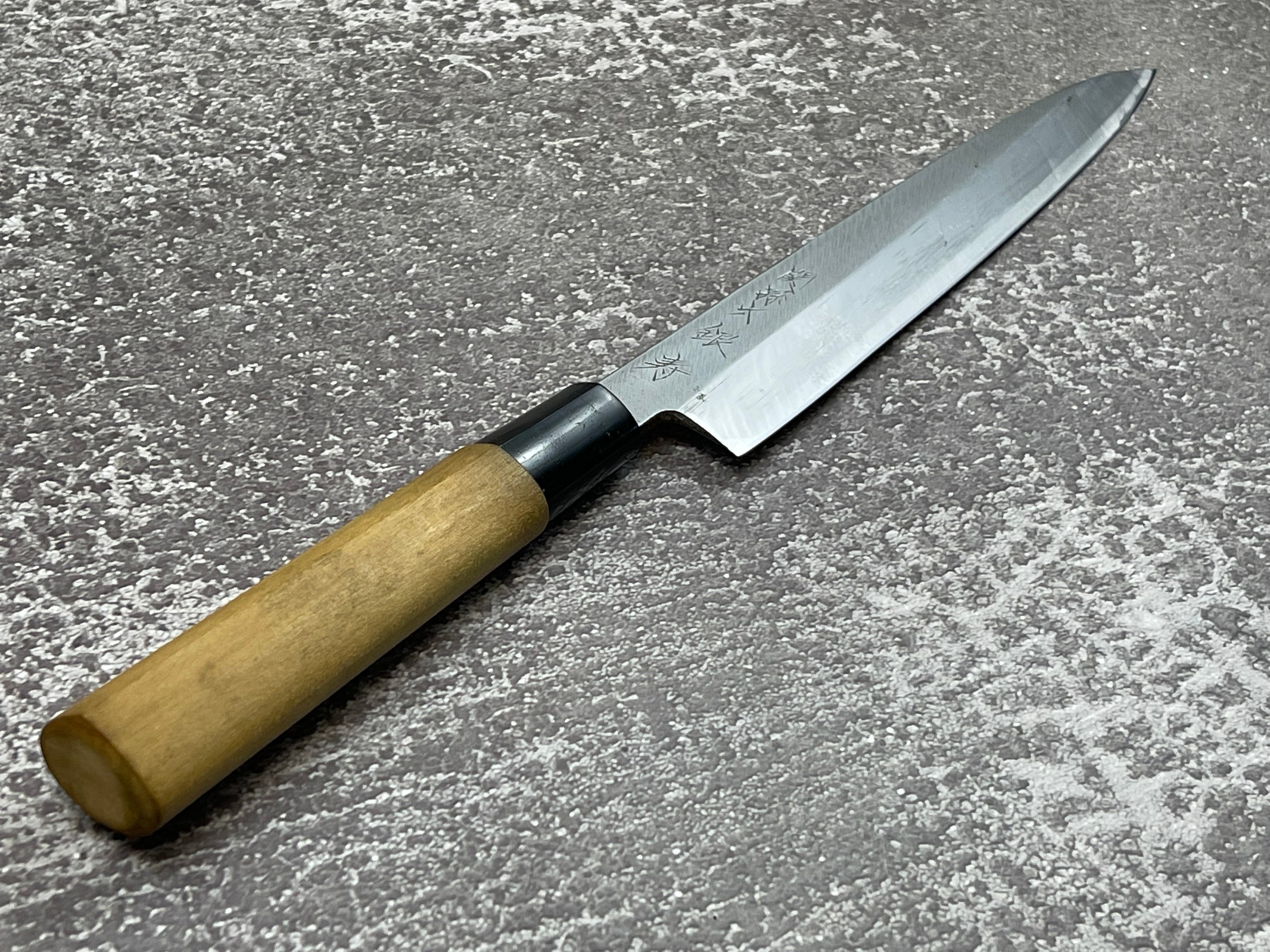 Vintage Japanese Yanagiba Knife 200mm Made in Japan 🇯🇵 Carbon Steel 497