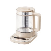 Joyoung Electric Glass Kettle with Tea Basket Multifunction Cooking Boiler 1.5L
