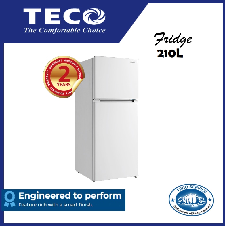 TECO 210L Top Mount Fridge (White) TFF210WNTCM | Buy Fridges - 2039016