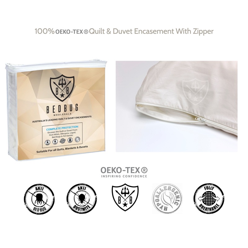 Buy 100 Cotton Allergy Dust Mite Bed Bug Quilt Encasement MyDeal